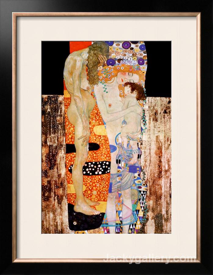 The Three Ages of Woman, c. by Gustav Klimt paintings reproduction